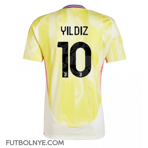 Camiseta Juventus Kenan Yildiz #10 Visitante Equipación 2024-25 manga corta